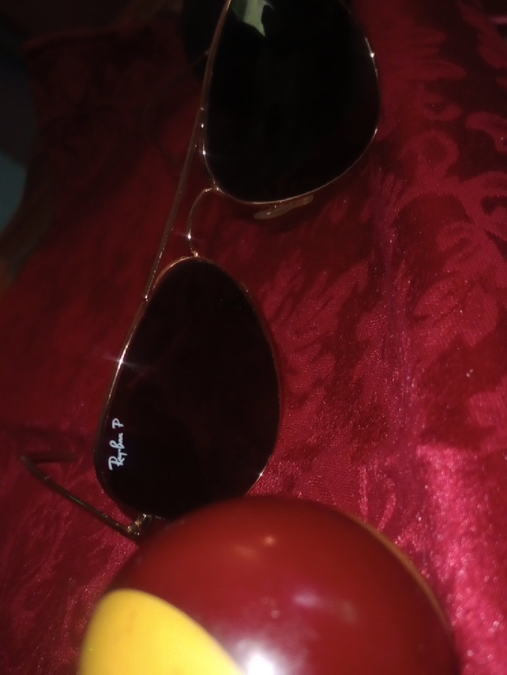 Vintage Ray-Ban Aviator Sunglasses with Dark green Lenses